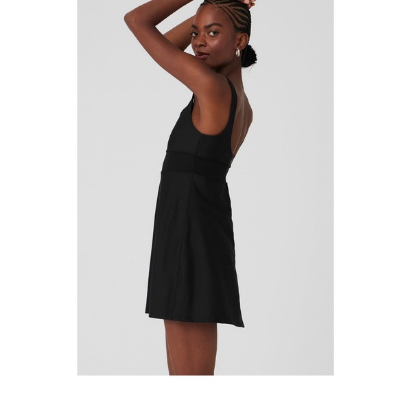 NWT ALO Double Trouble Airlift Tennis Dress Black Size XS - Picture 3 of 6